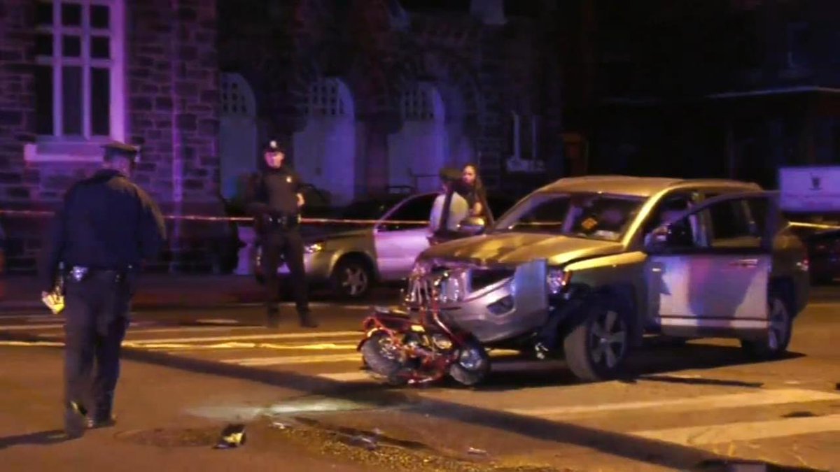 A 6-year-old boy was killed and his father was critically injured after police say they were struck by a suspected drunk driver while on a minibike ride in West Philadelphia. Philadelphia police were called to the scene around 11:15 p.m. Sunday at 63rd and Callowhill streets.