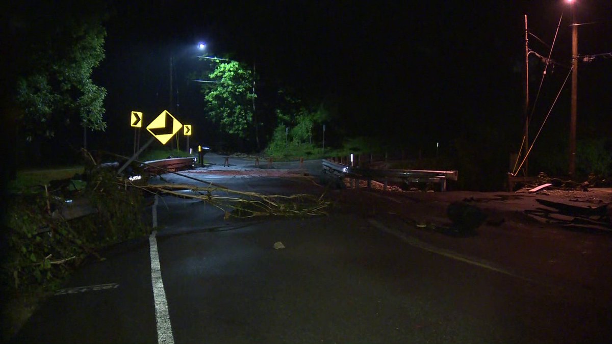 The damage from last night's storms are widespread. These are pictures from Upper St. Clair near Morrow Rd. Bridge wtae   