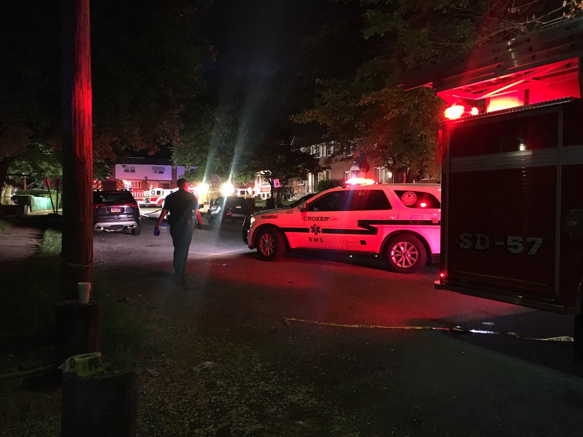 Two people were rescued from a house fire in Chester Delco Both were transported - neighbors were evacuated