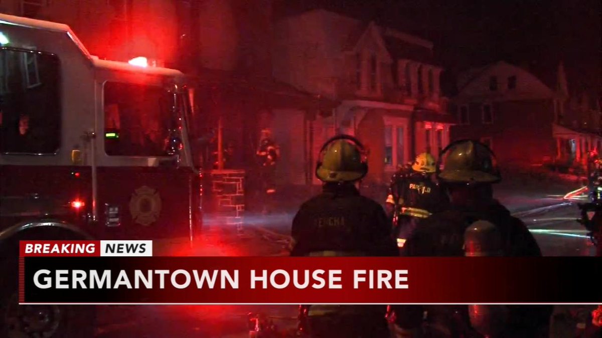 Firefighters battle house fire in Germantown.    