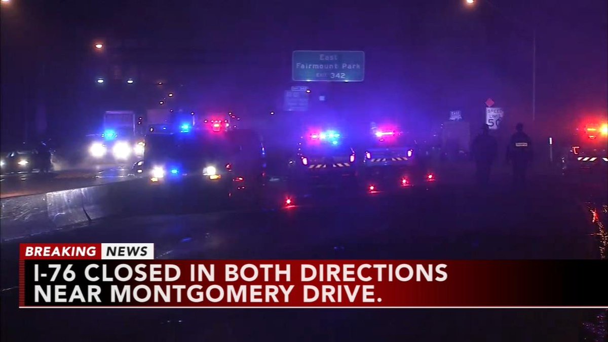 At least one person was killed and several others were injured in a multi-vehicle crash that has shut down the Schuylkill Expressway. One driver fled the scene.     