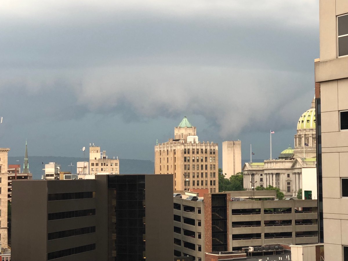 Tornado warning in multiple central PA counties. The storm is approaching Harrisburg.   