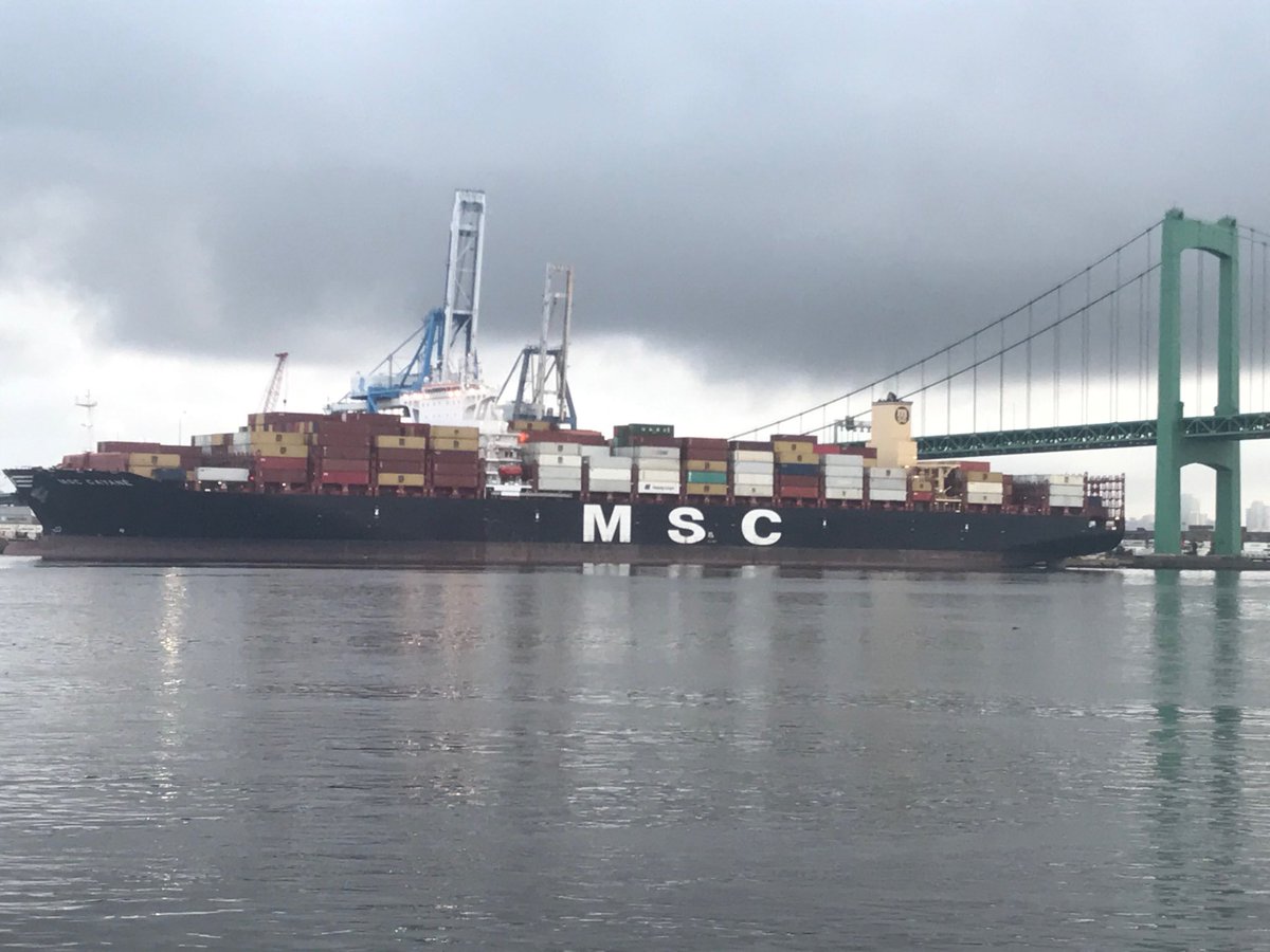 Federal inspectors found cocaine hidden in 7 containers on this ship that carries 9900 shipping containers. 16 tons of cocaineand often cut into 3 times the weight= $4.5 billion street value  