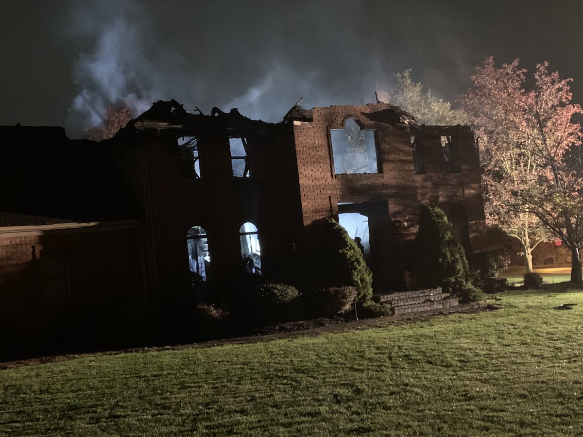 Fire destroys a home on Whitetail Drive in Fairview Township. No one ...