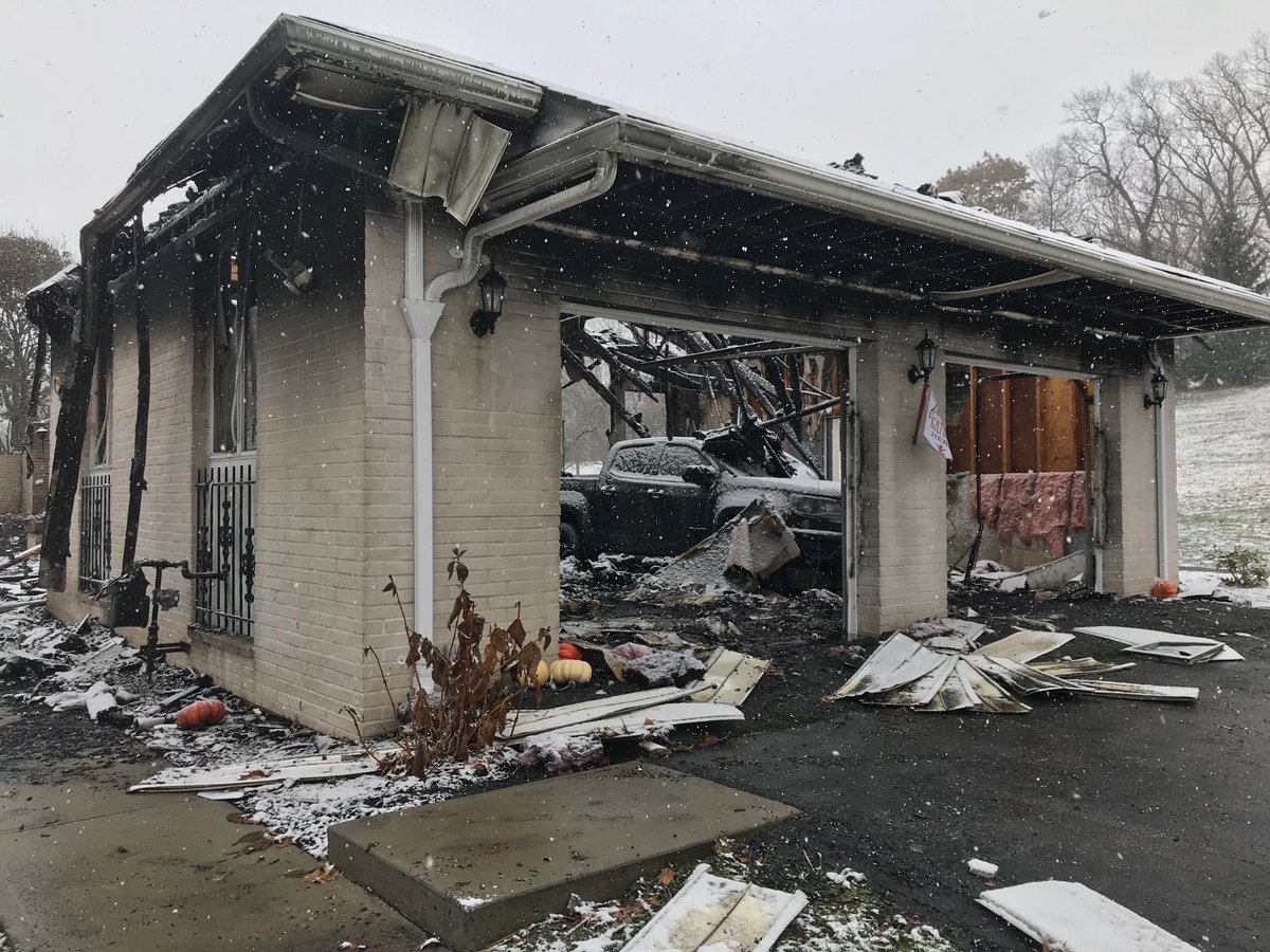 No one was home when fire destroyed an Overlook Drive home in Somerset on Tuesday. Fire marshal investigating