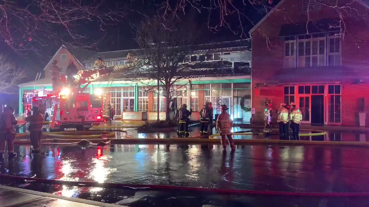 Firefighters working to knock down Fire at Shopping Mall. Rt 82 & Rt 896. Firefighters still working to put out small fires/hot spots at Unionville strip mall-696 Unionville Rd