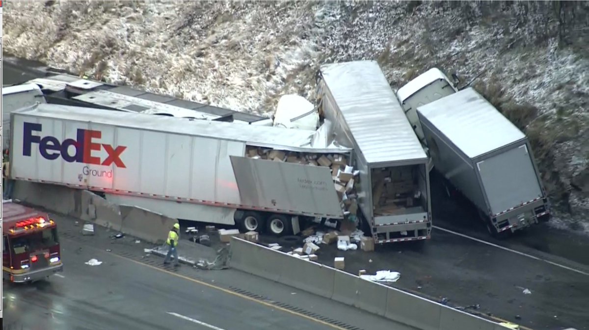 Multiple people are dead and at least 50 others are injured, in a multi-vehicle crash on the Pennsylvania Turnpike in Mt. Pleasant Township