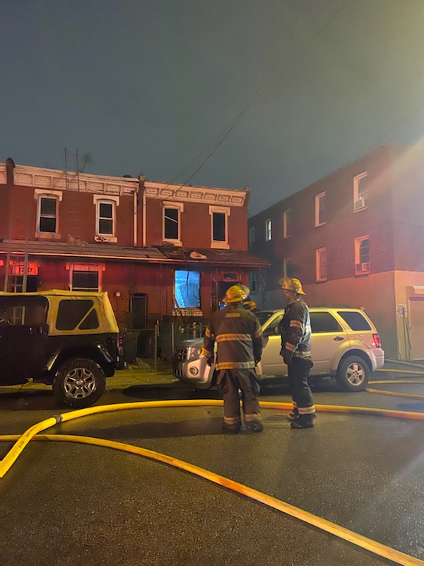 2nd Alarmers on location 4600 Griscom St providing rehab support at this under control dwelling fire