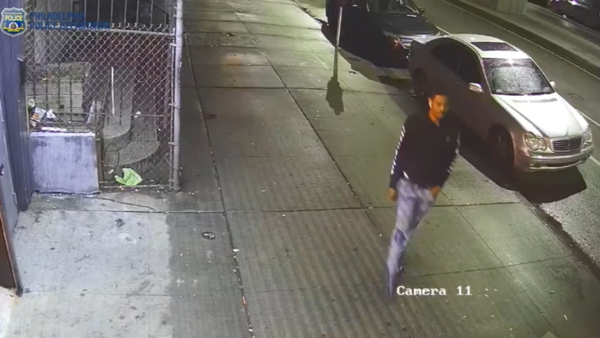 West Philadelphia triple shooting suspect seen on video fleeing scene