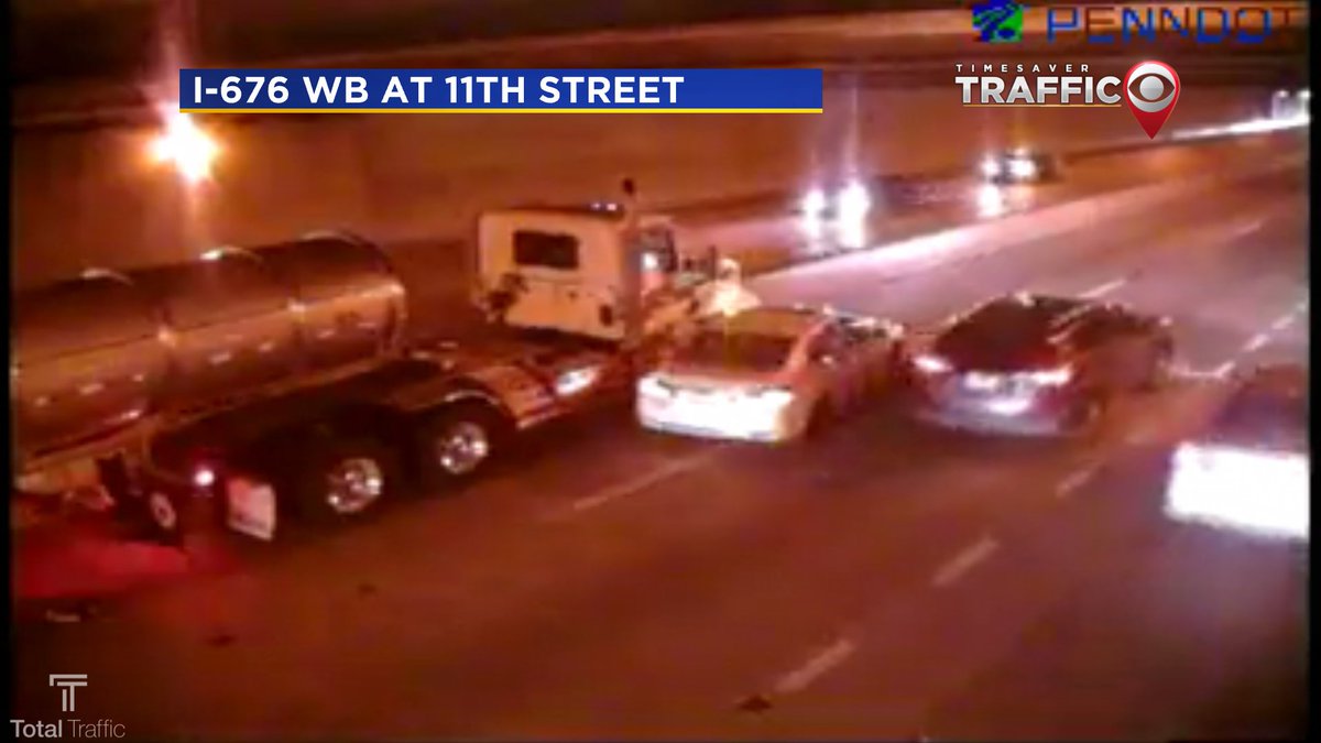 Crash on the Vine West before Broad Steet. Philadelphia