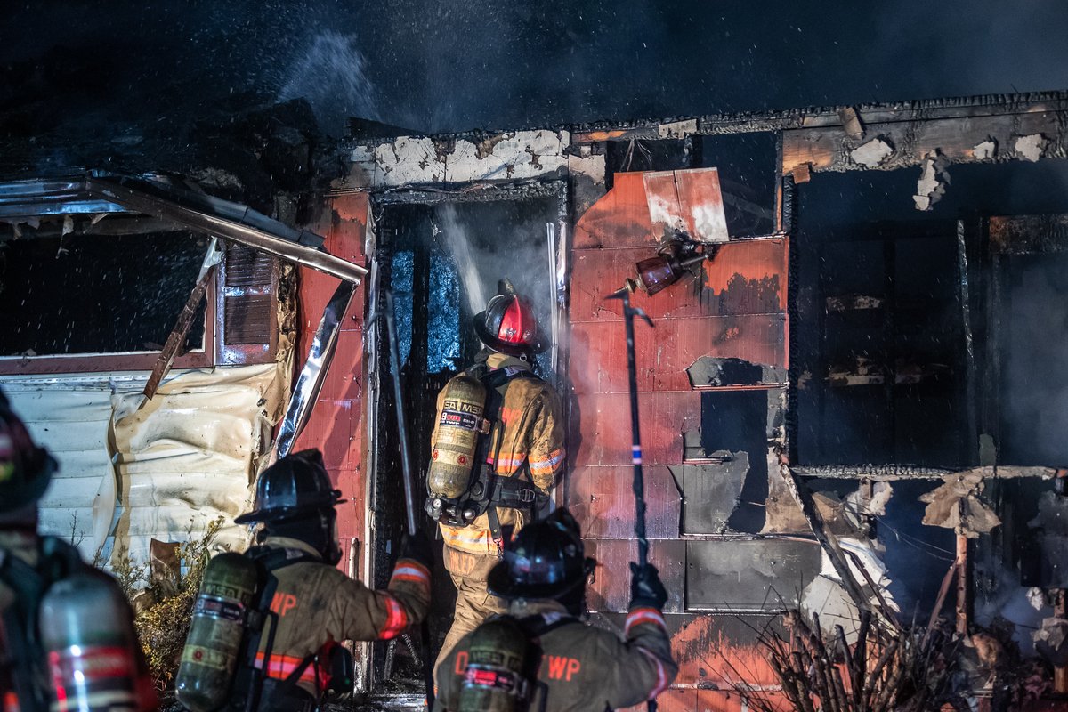 Scenes from a fatal house fire with one dead on the 3000 block of Lark Drive in West Manchester Township, which broke out just minutes before midnight Tuesday night. 