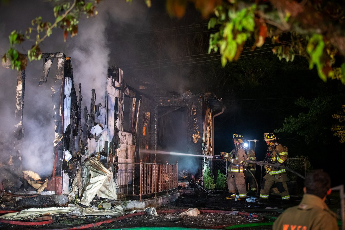 Scenes from a fatal house fire with one dead on the 3000 block of Lark Drive in West Manchester Township, which broke out just minutes before midnight Tuesday night. 