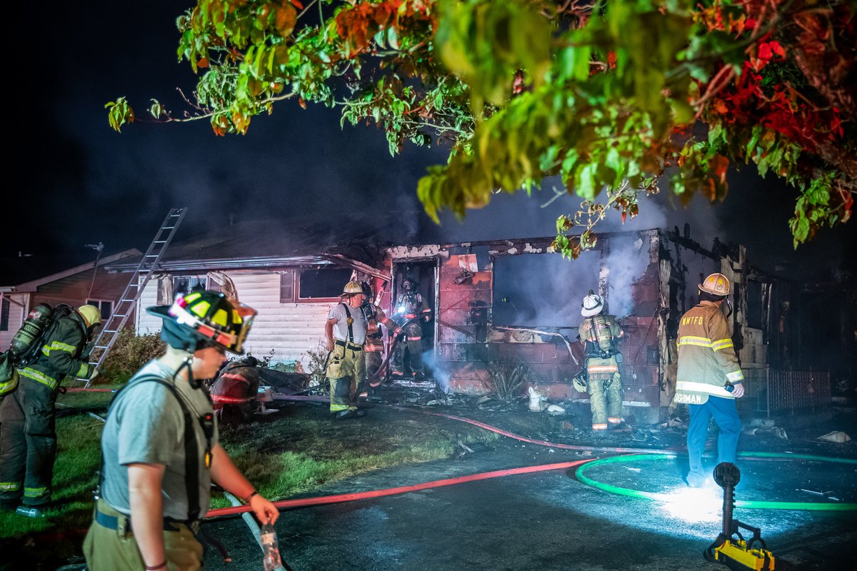 Scenes from a fatal house fire with one dead on the 3000 block of Lark Drive in West Manchester Township, which broke out just minutes before midnight Tuesday night. 