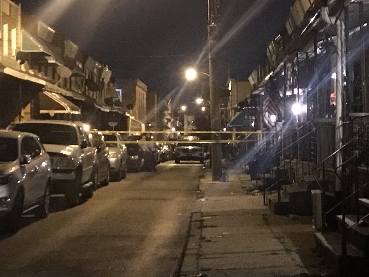Two people shot in South Philadelphia on S. Croskey, one man in critical condition and one woman in stable condition. Two suspects fled