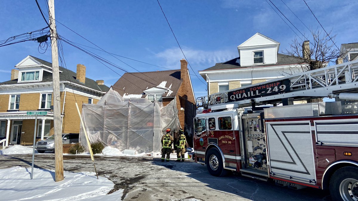 Structure fire along Towers Terrace in Ross