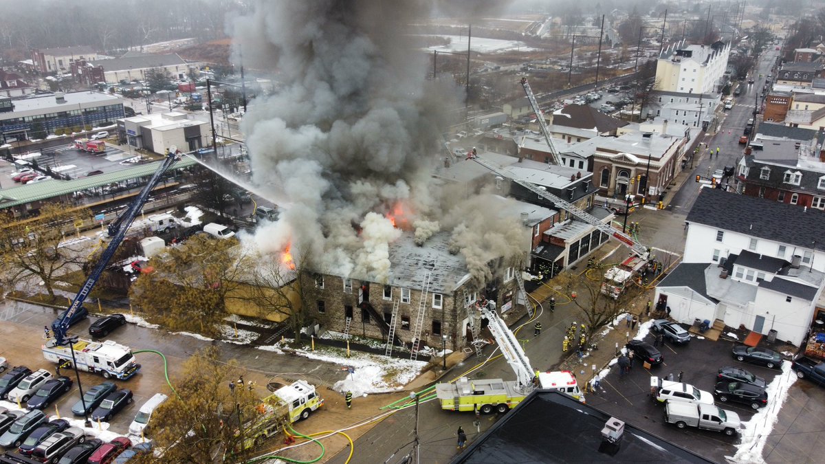 3rd Alarm Struck in Ambler Boro, heavy fire in a bldg