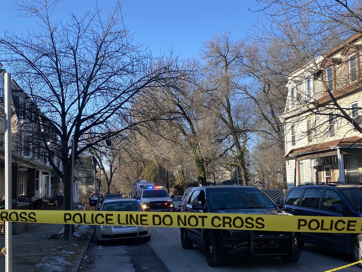 Two people are confirmed dead. The coroner has been called to the 1300 block of Liberty Street in Harrisburg. According to PSP, the suspect hit a school bus during a police chase. No students were injured.