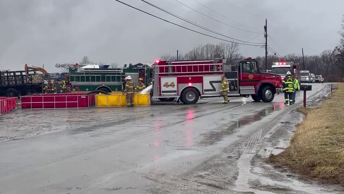 Crews are having significant water problems.  tanker after tanker lined up to fill these are pools