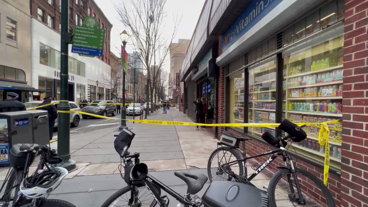 At the scene of a possible shooting at 17th and Chestnut in Center City