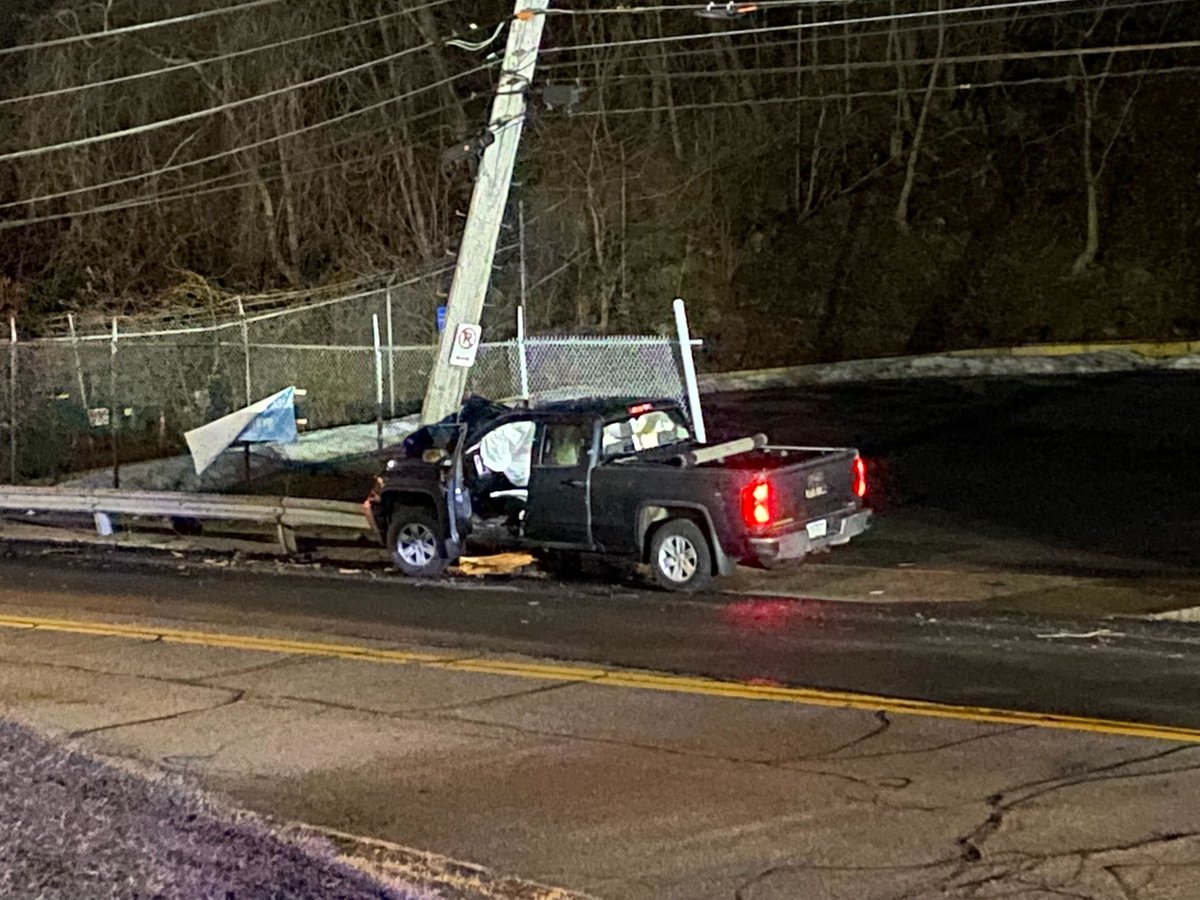 A truck crashed into a pole on Corliss Street in Elliott. Duquesne Light says around 250 customers are without power as a result of the crash