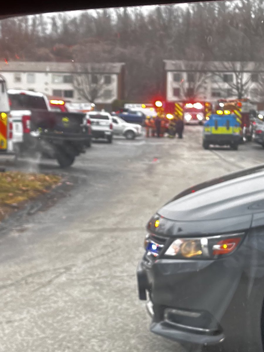 SUV into apt. complex in West Mifflin. Gas line ruptured. Peoples gas on scene. Tenants evacuated