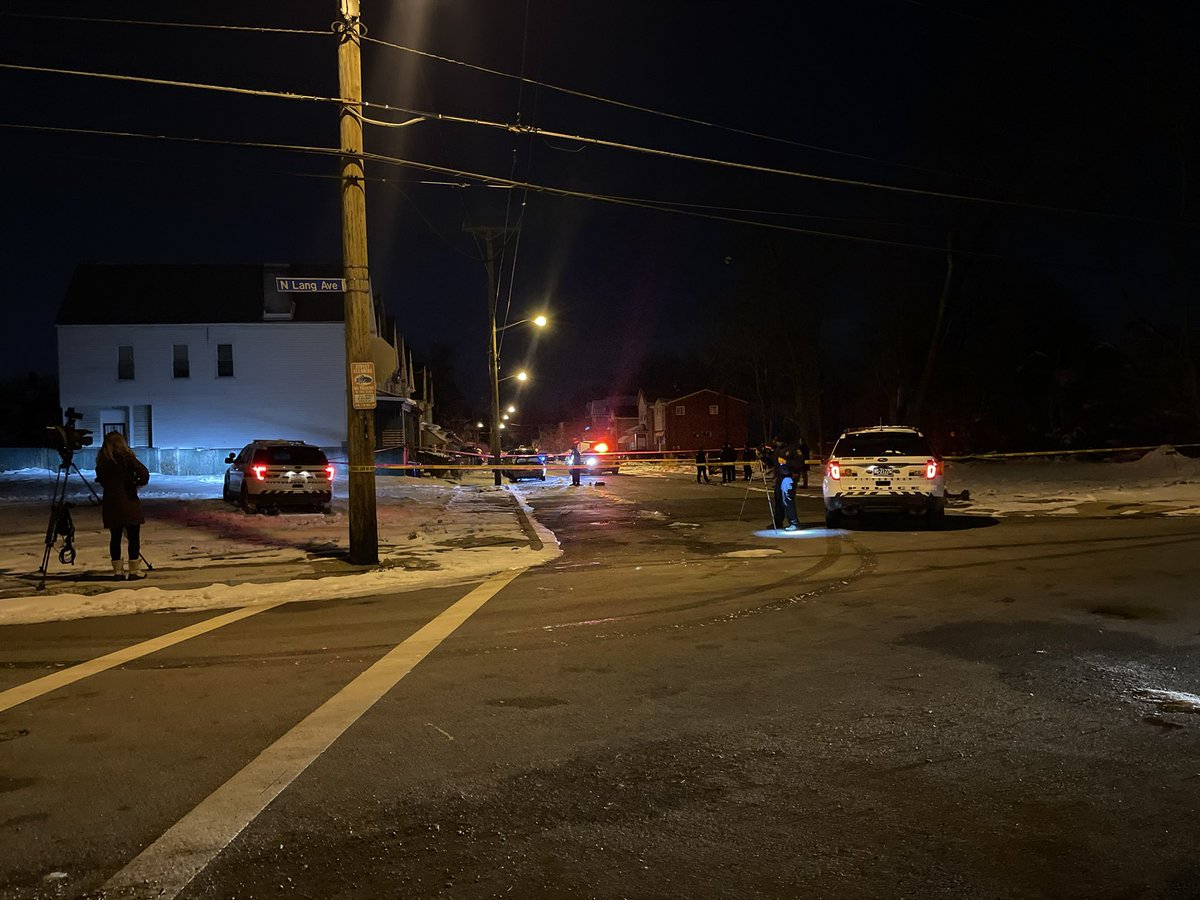 Scene of what appears to be a shooting in the 7000 block of Kendron Street in Homewood.