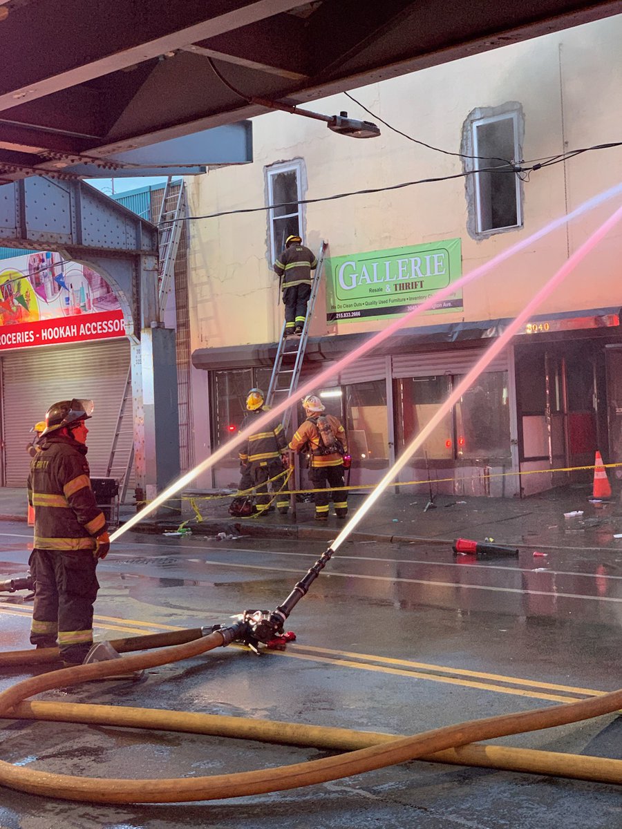 2nd Alarmers early this morning responded to Kensington & Indiana Ave providing rehab support at this commercial building fire.