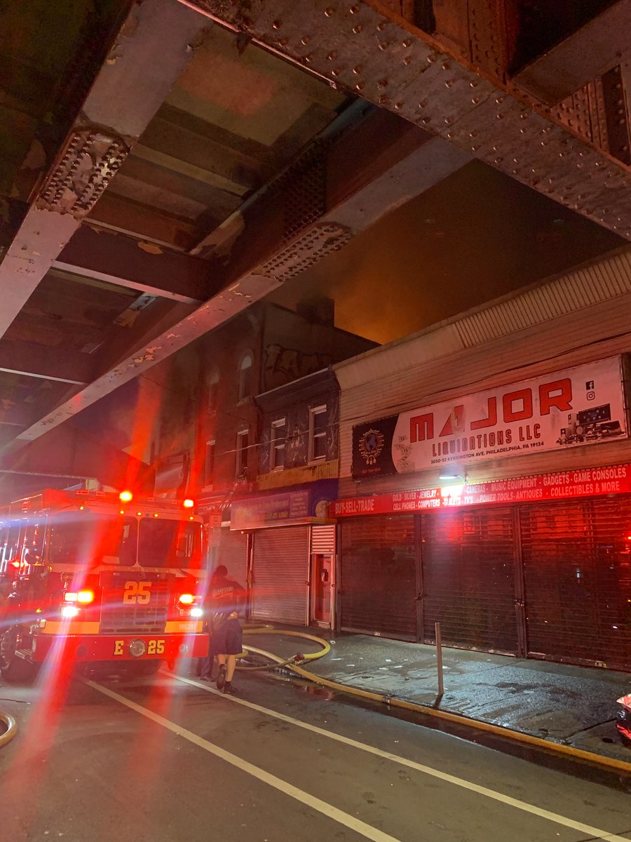 2nd Alarmers early this morning responded to Kensington & Indiana Ave providing rehab support at this commercial building fire. 