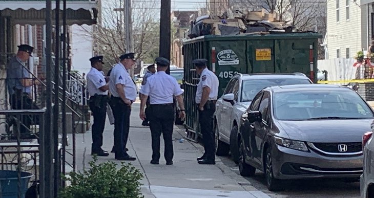 Homicide @phillypolice on scene of now on Manton Street.   An afternoon of shootings in Philadelphia after 2pm in several spots including here in  South Philadelphia 