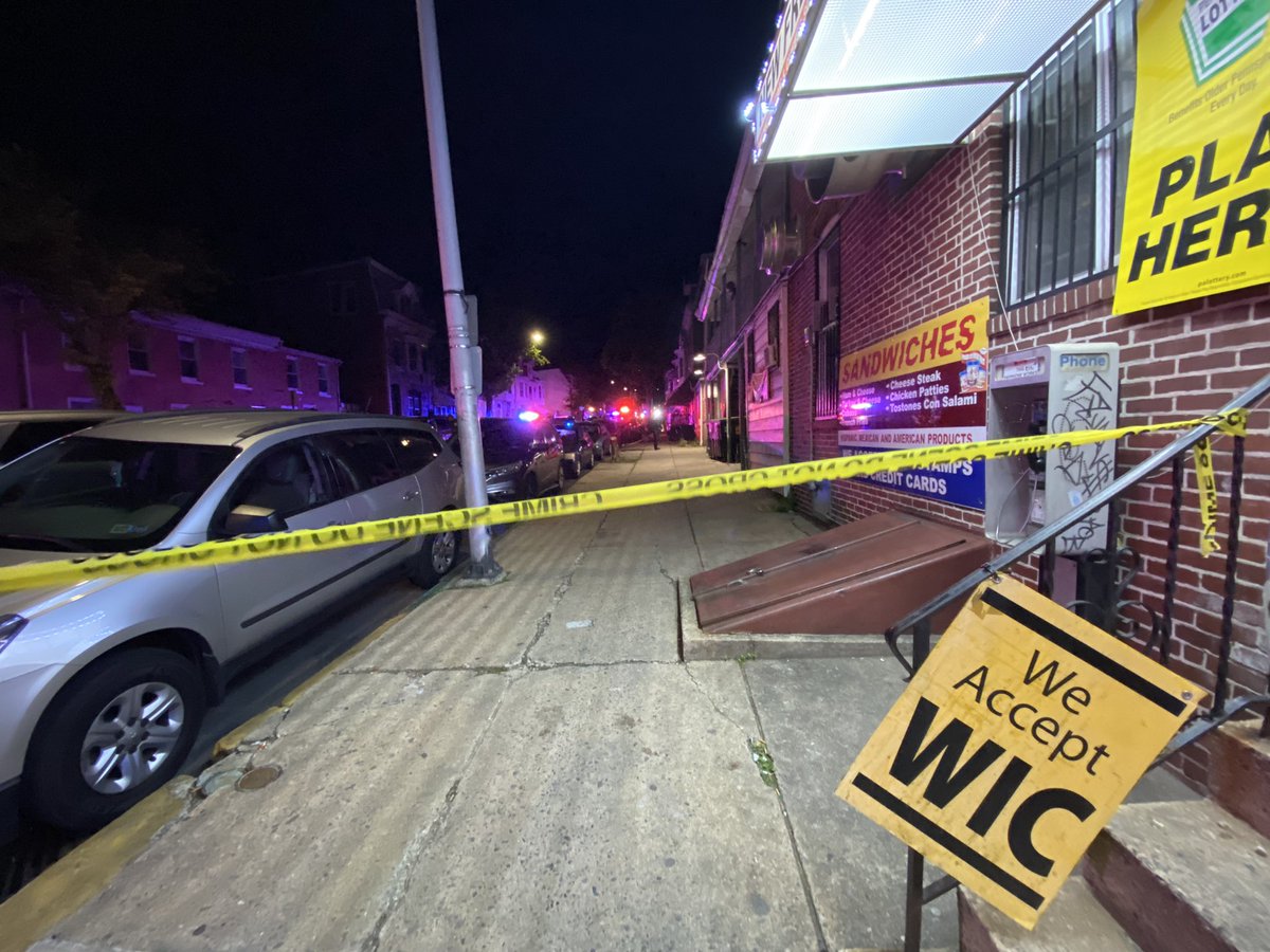 Scene of a reported shooting on Washington Street in Reading. Neighbors tell they heard multiple shots and saw a male victim transported to the hospital