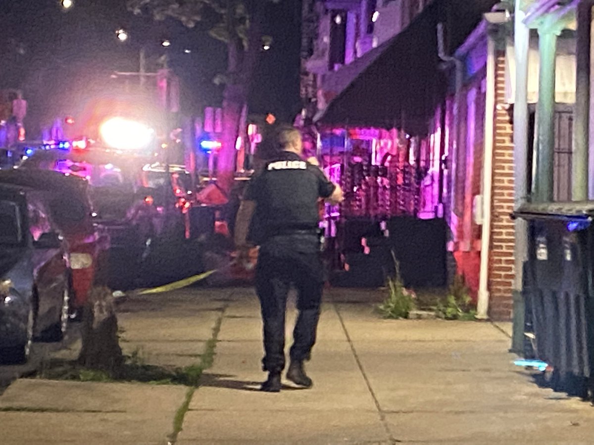 Scene of a reported shooting on Washington Street in Reading. Neighbors tell they heard multiple shots and saw a male victim transported to the hospital