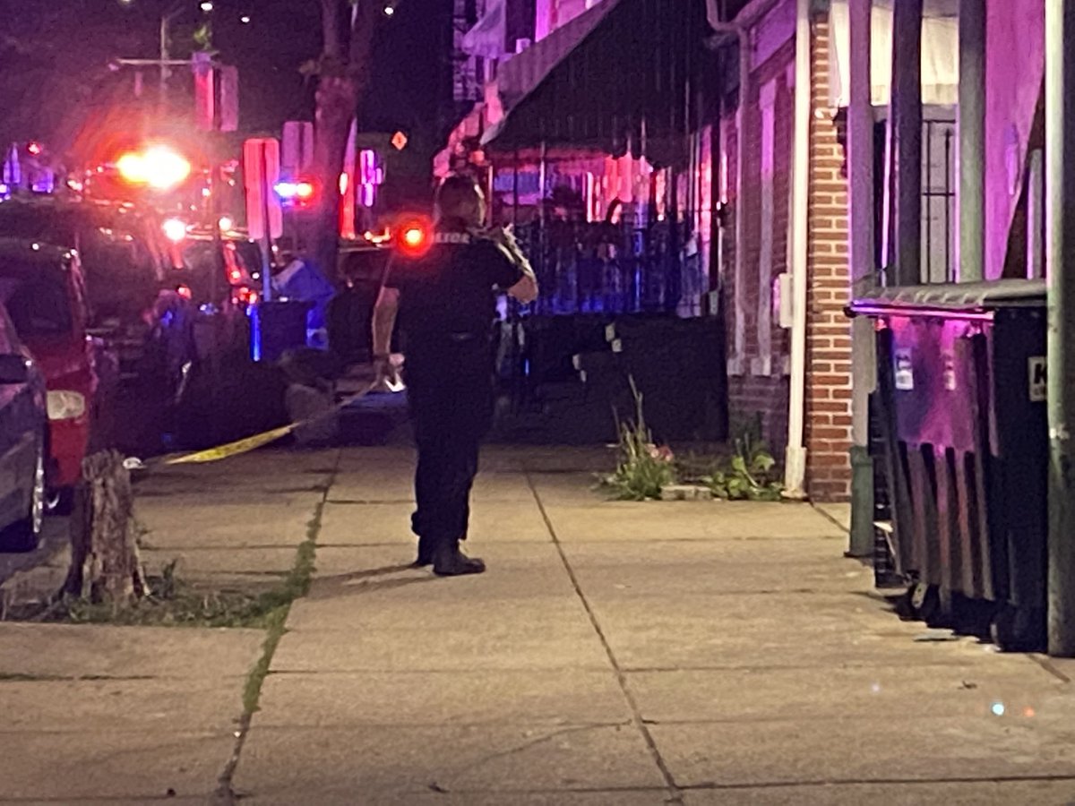 Scene of a reported shooting on Washington Street in Reading. Neighbors tell they heard multiple shots and saw a male victim transported to the hospital