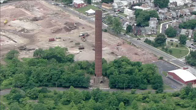 Here is the video of a 1917 smoke stack being demolished in Marcus Hook near 10th and Penn Ave