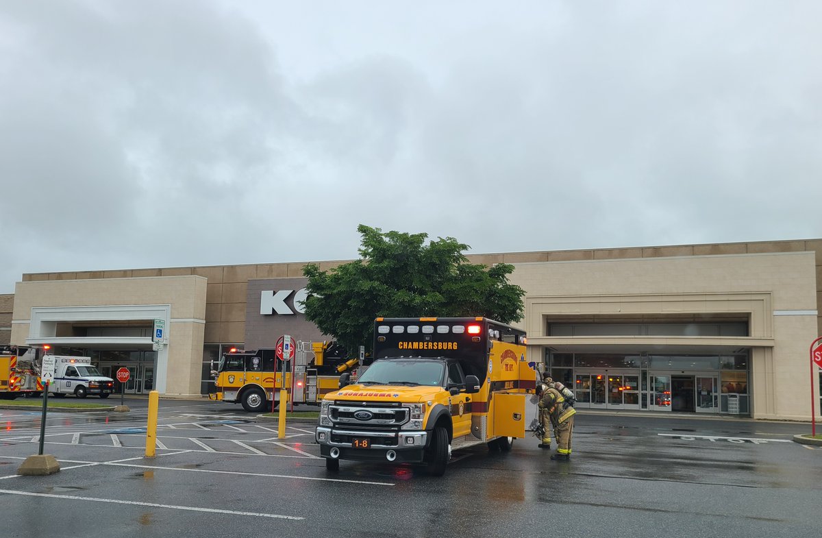 Chambersburg Fire Department is on the scene of Kohls on Norland Avenue for a CO emergency. Other units are in route on Thursday