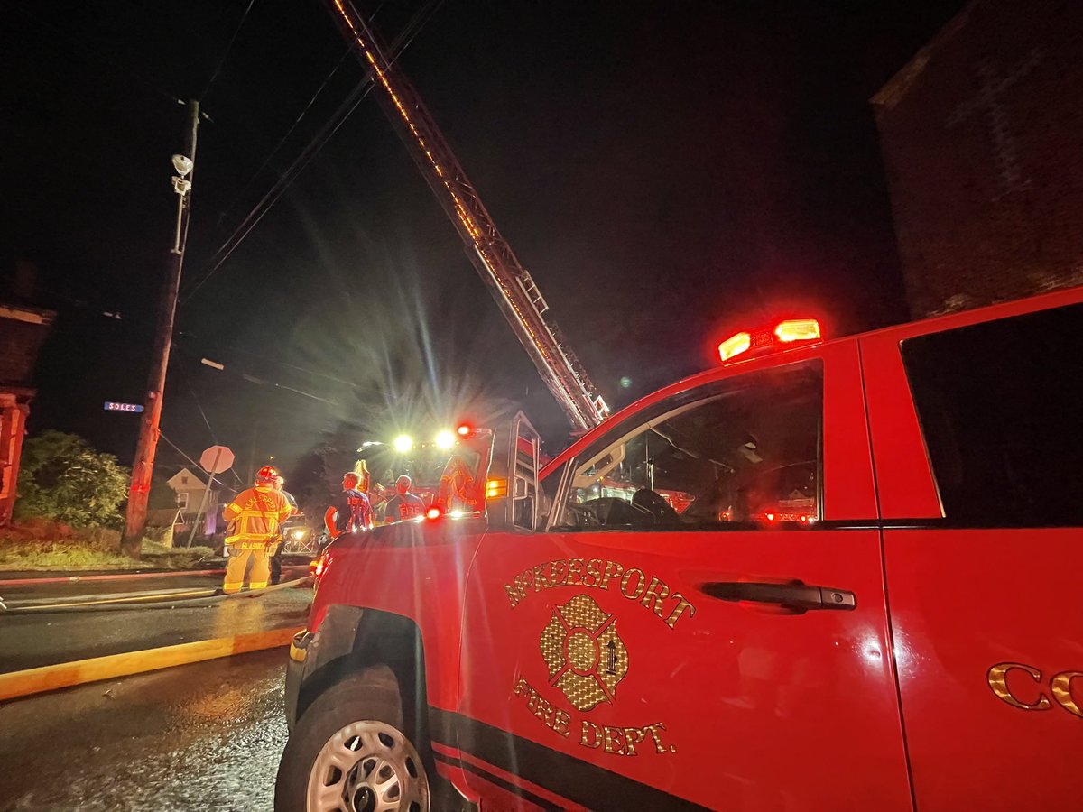 A man who lives in one of the homes damaged in this morning's fire. He said his family escaped their home using a back door. He and a McKeesport police officer helped neighbors get out safely