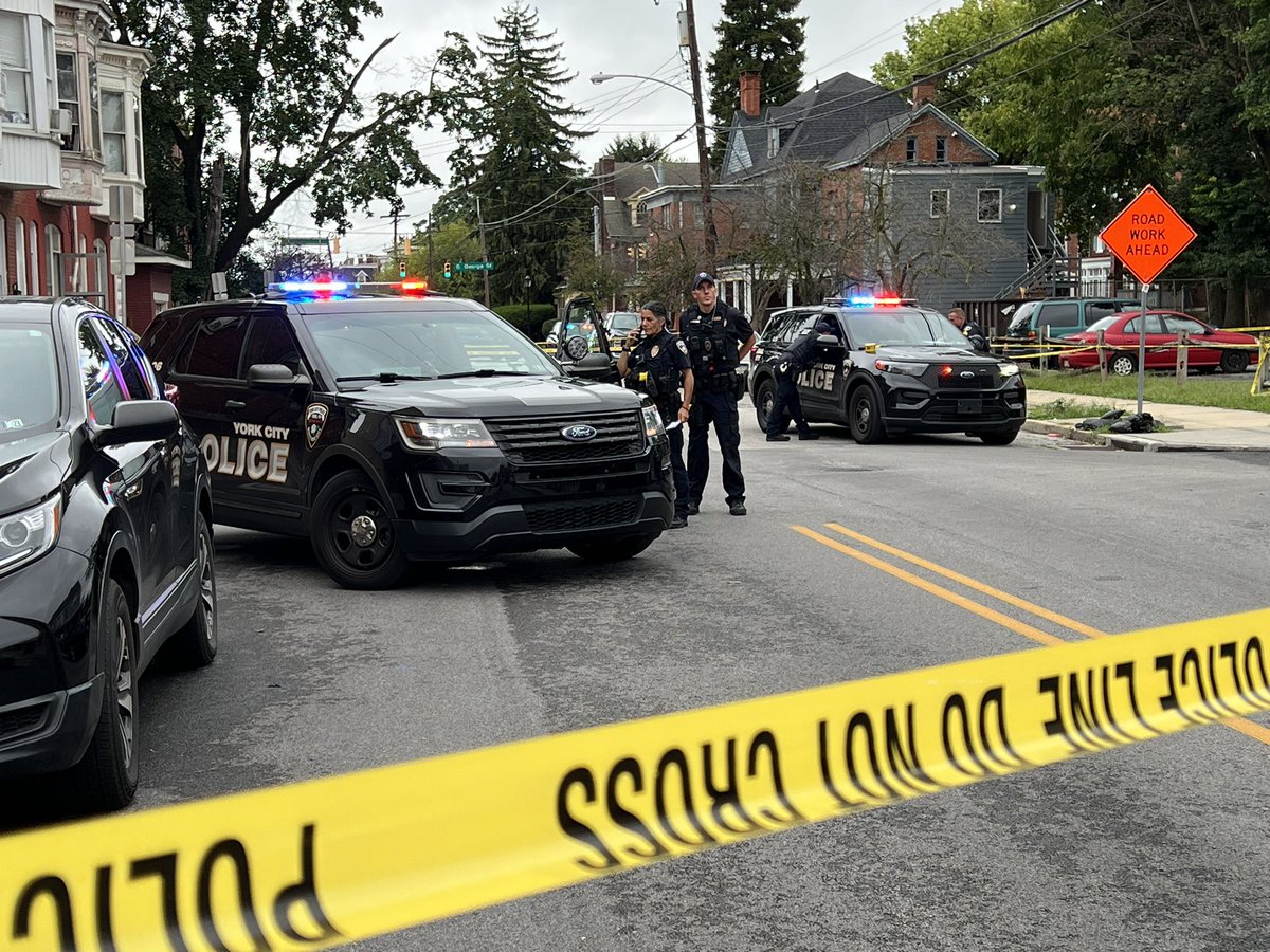 Scene of a reported shooting in York City on East Jackson Street near South George Street