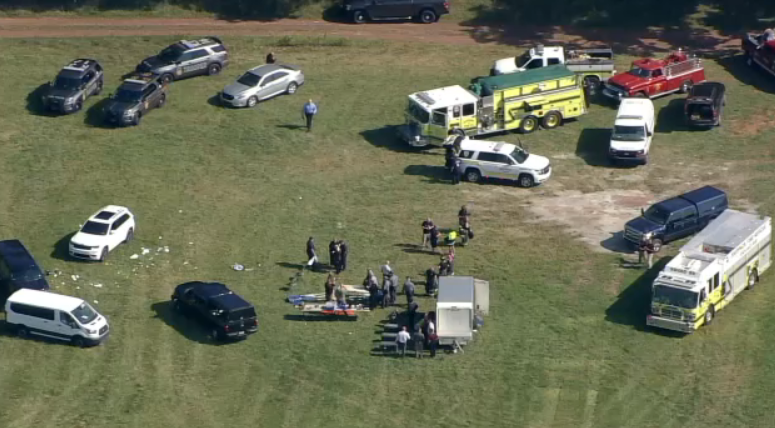 Chopper 6 over a medical response on the grounds of the SCI Phoenix in Skippack, PA where PA State Police was conducting a training exercise. Two medical helicopter were called to the scene.   Officials say there was some type of explosion