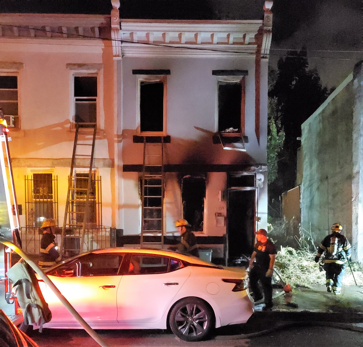 PFD responded simultaneously to house fires in Brewerytown and Cobbs Creek around 5 a.m. One person was rescued, two people received EMS care and, sadly, three pets died.