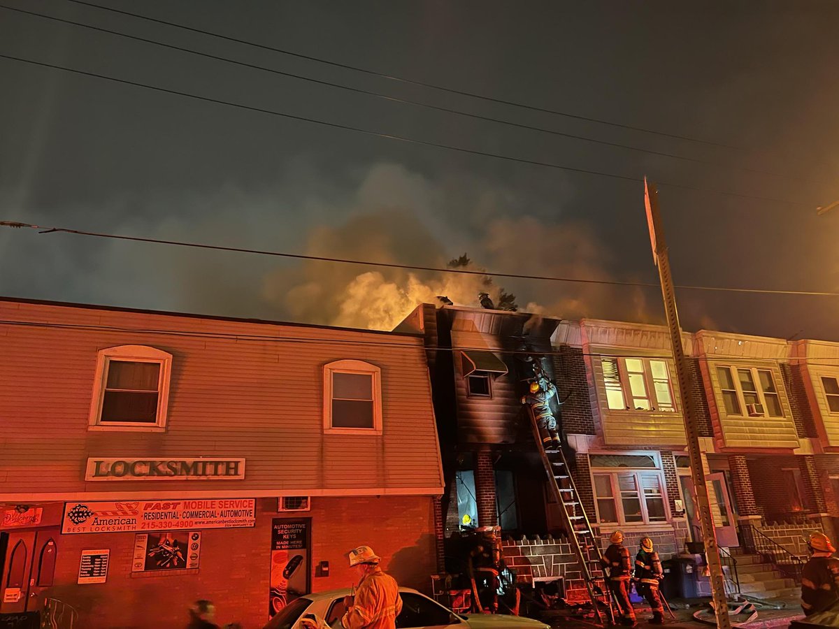 2nd Alarmers on location at Tacony & Margaret St providing rehab support at this dwelling fire