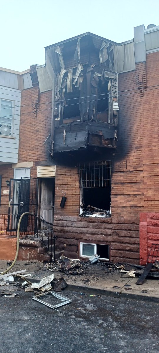 2nd Alarmers early this morning responded to this dwelling fire at F St & Clearfield St providing rehab support