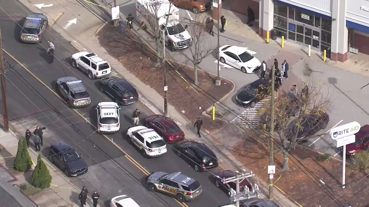 Chopper 11 was over the Destiny of Faith Church in Brighton Heights where 6 people were shot outside a funeral.