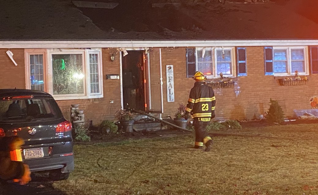 Fire has destroyed a home in Landisville, Lancaster County. This is on the 100 block of Farm Lane. No injuries have been reported.  