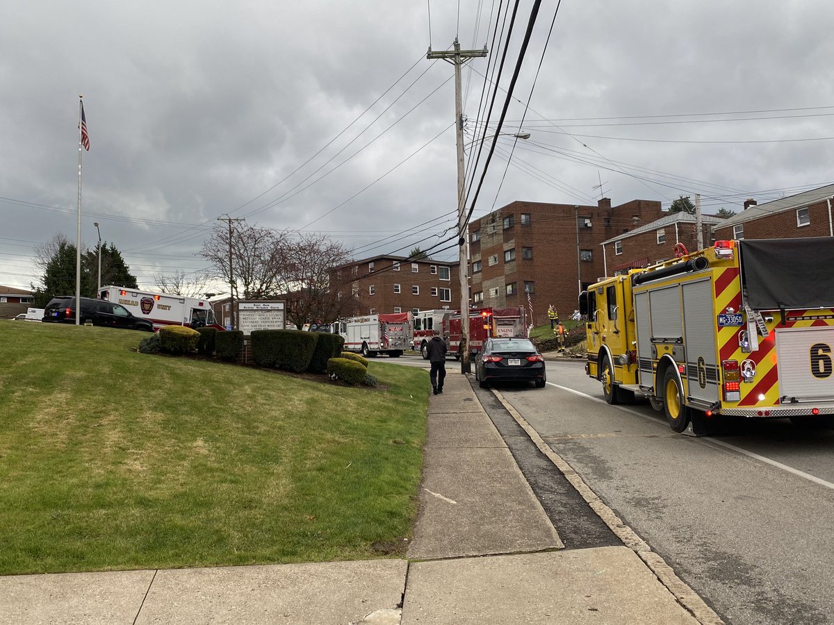 Apartment fire in McKeesport. Hartman is currently shut down