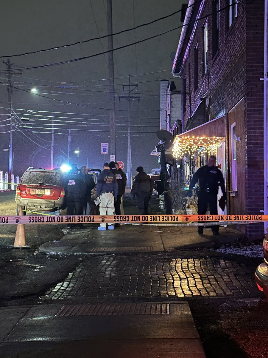 Double shooting happened inside a third floor apartment on First St. in Ellwood City, Lawrence Co. just after 5pm.  A middle aged woman is dead. Another woman is in critical condition at a hospital in Youngstown. A suspect is in custody