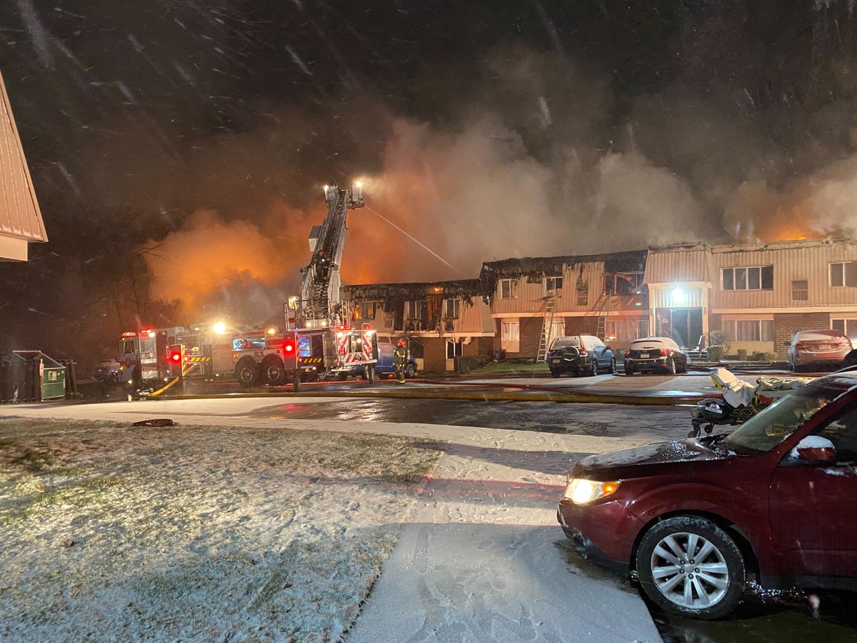 Dozens of units of residents are being impacted by a massive fire at the Cambridge Square Apartments in Monroeville