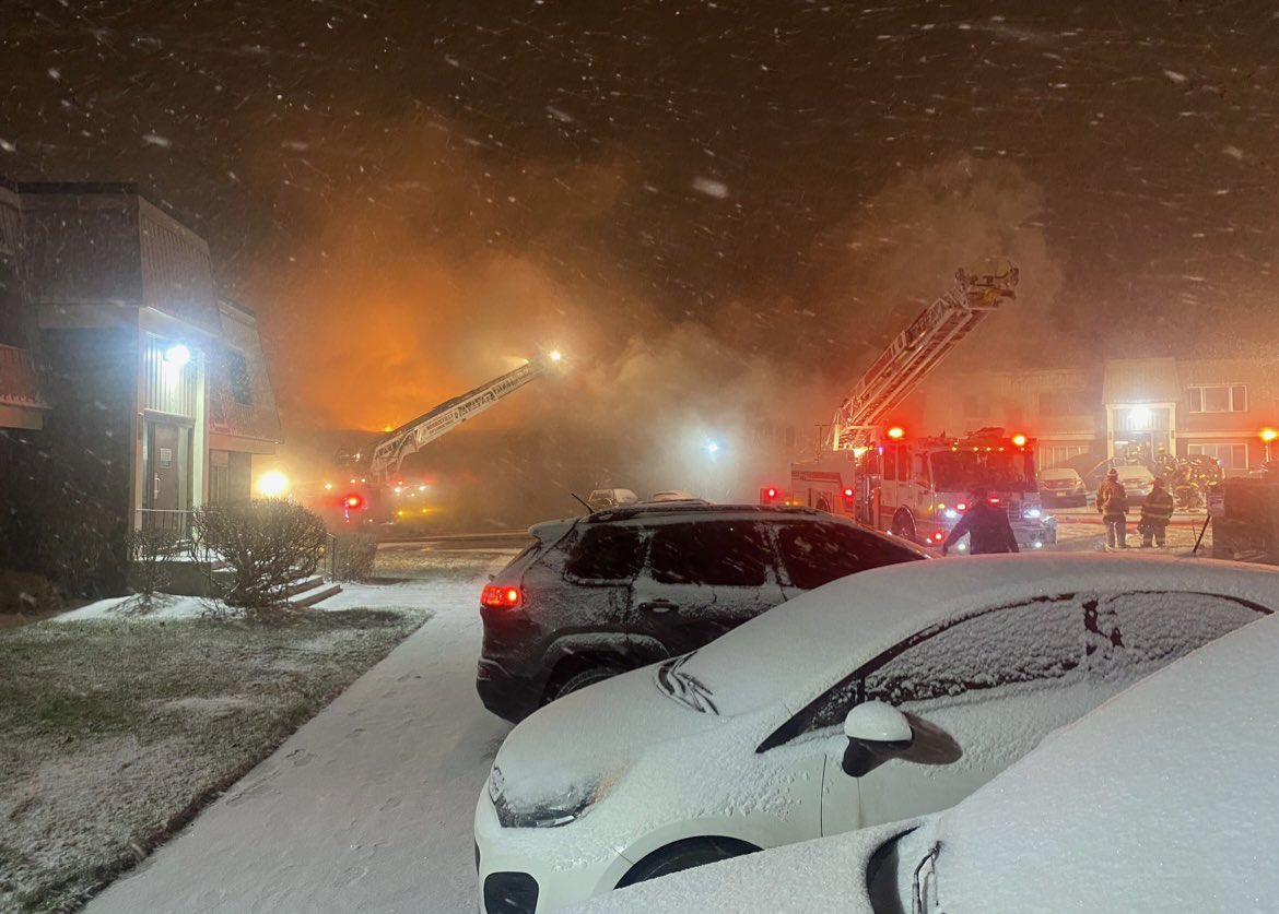 Dozens of people are without a home after a massive fire spread from unit to unit at the Cambridge Square Apartments in Monroeville. The Red Cross has set up a shelter nearby at the Monroeville Senior Center.