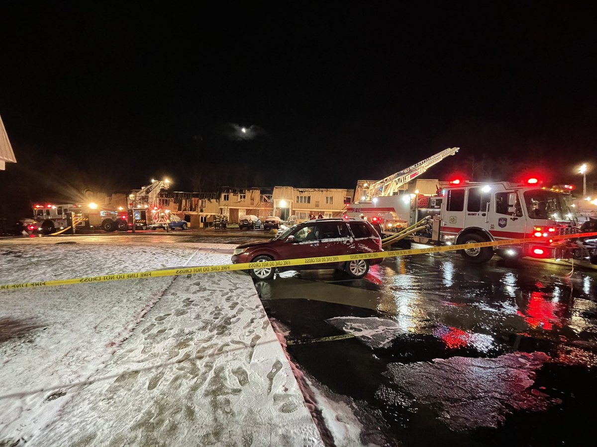 Dozens of people are without a home after a massive fire spread from unit to unit at the Cambridge Square Apartments in Monroeville. The Red Cross has set up a shelter nearby at the Monroeville Senior Center.