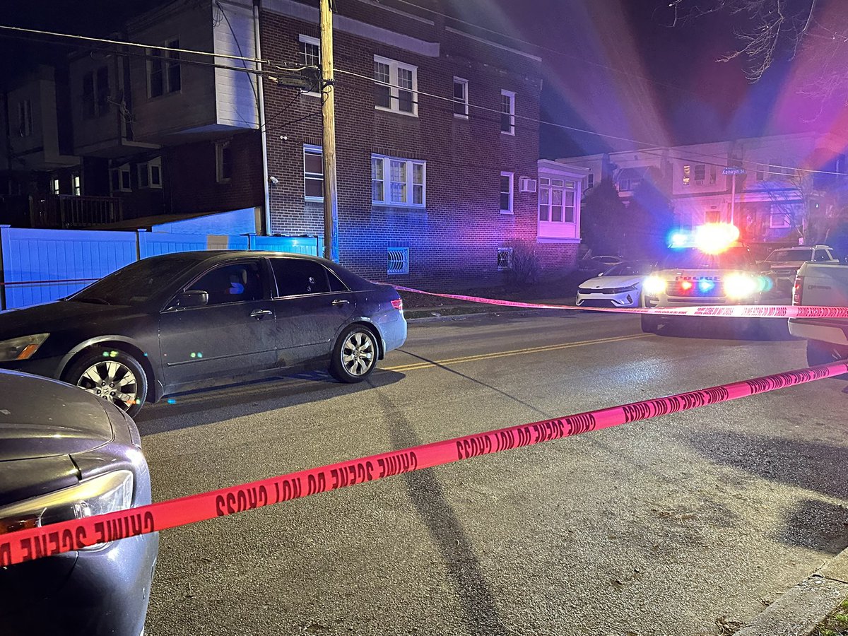 SHOOTING: @PhillyPolice investigating a shooting on 1300 E. Cheltenham Ave. Police say an 18-year-old male was shot in the neck. Police say he drove away, and they found him on 5100 Oakland St. Here is a pic of his car with 2 bullet holes. 