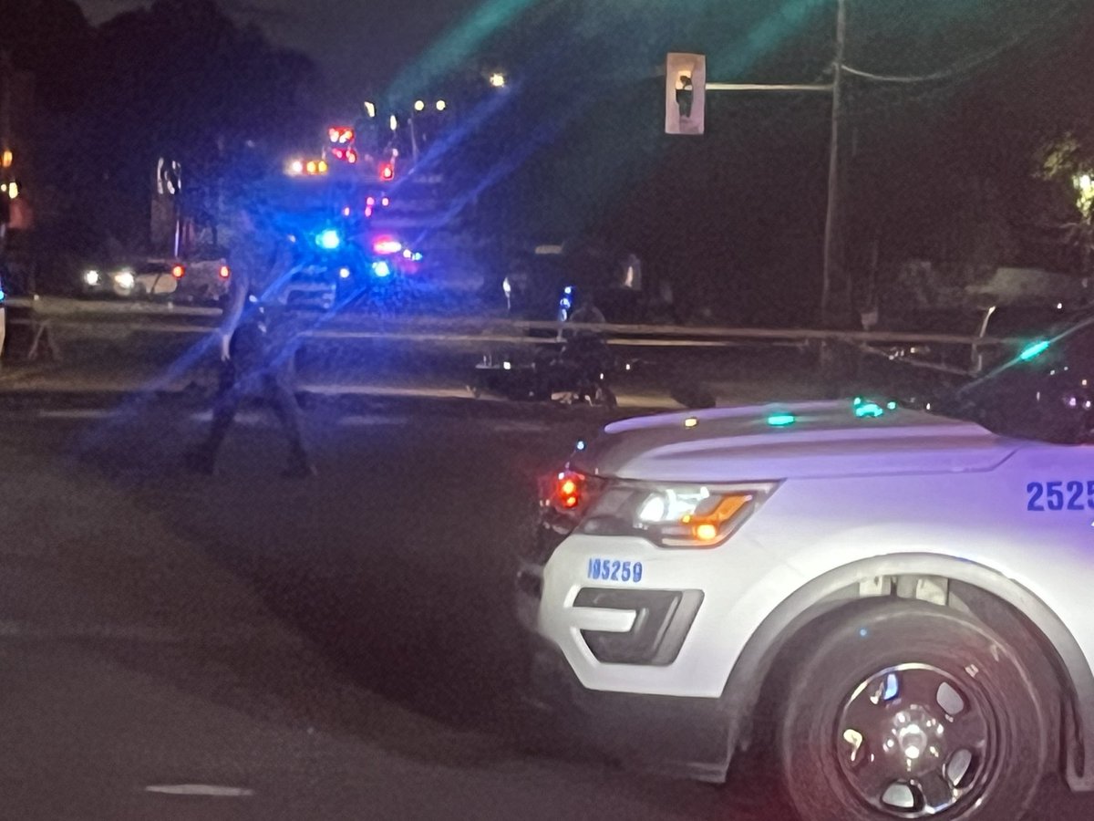Motorcycle rider killed when hit by fleeing stolen car at Front Street and Hunting Park Avenue, @PhillyPolice sources tell