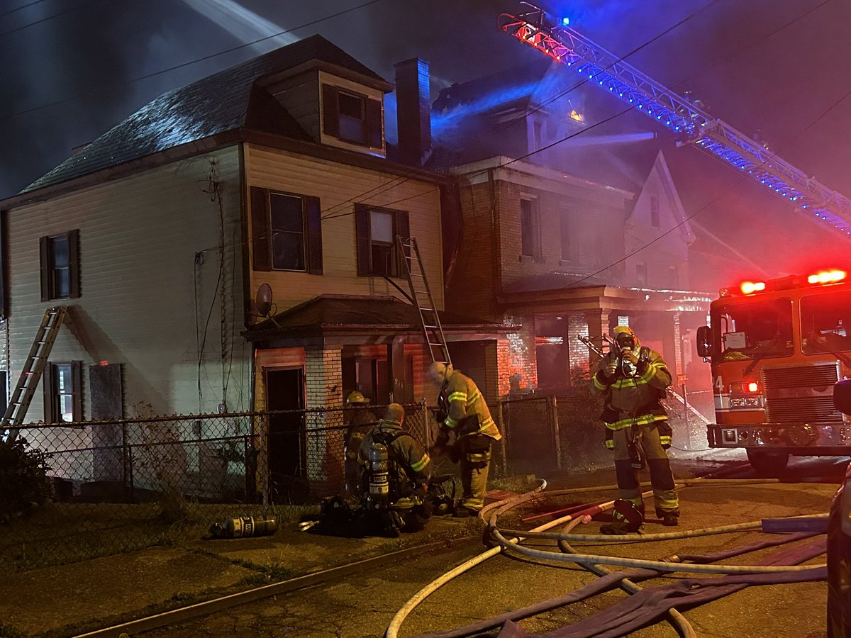 Pittsburgh Fire is fighting a 3-alarm residential fire at 915 Gibson Street in Elliott. There are no reported injuries at this time,